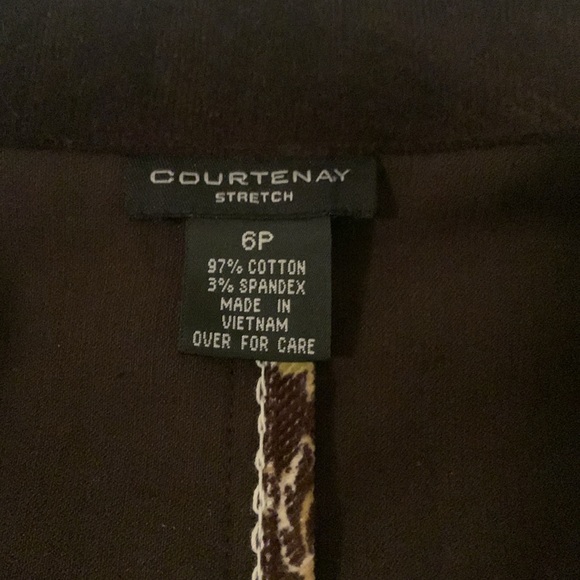 Courtenay Petite brushed cord detail stitching blazer - Picture 6 of 8